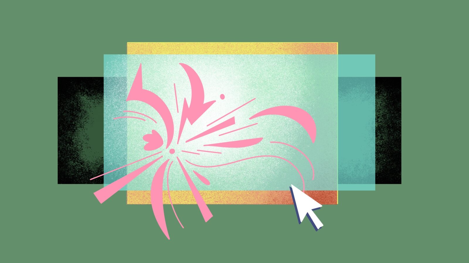 Layers with a mouse pointer